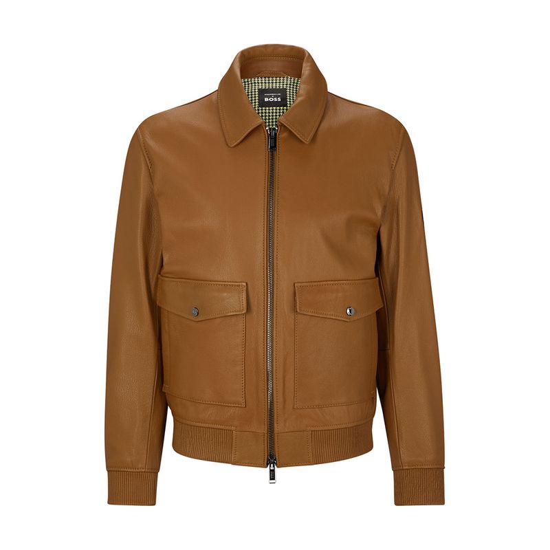 Casaca de piel Porsche x BOSS para hombre Luxury Brands