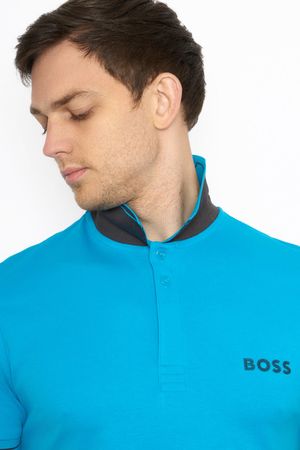Polo slim fit de algodón interlock