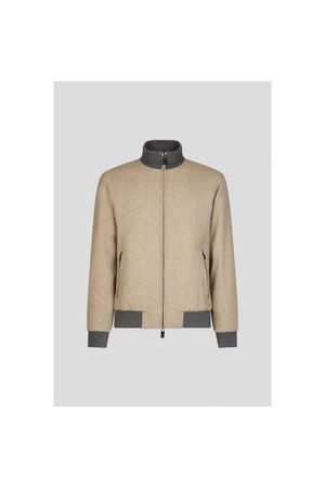 Casaca modelo Bomber en lana técnica