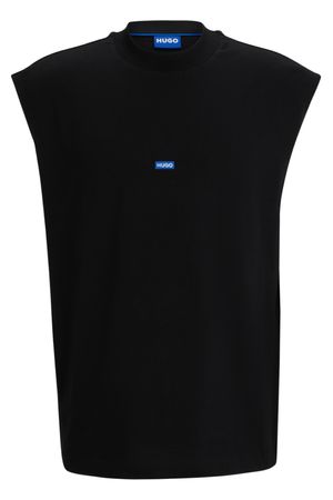 Polo sin mangas de jersey de algodón