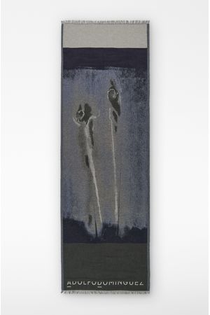 Chal estampado jacquard algodón mujer