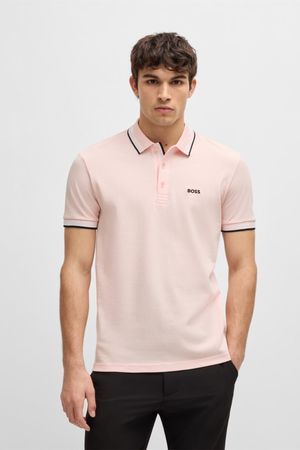 Polo Paddy de piqué de algodón con logo en el reverso del cuello